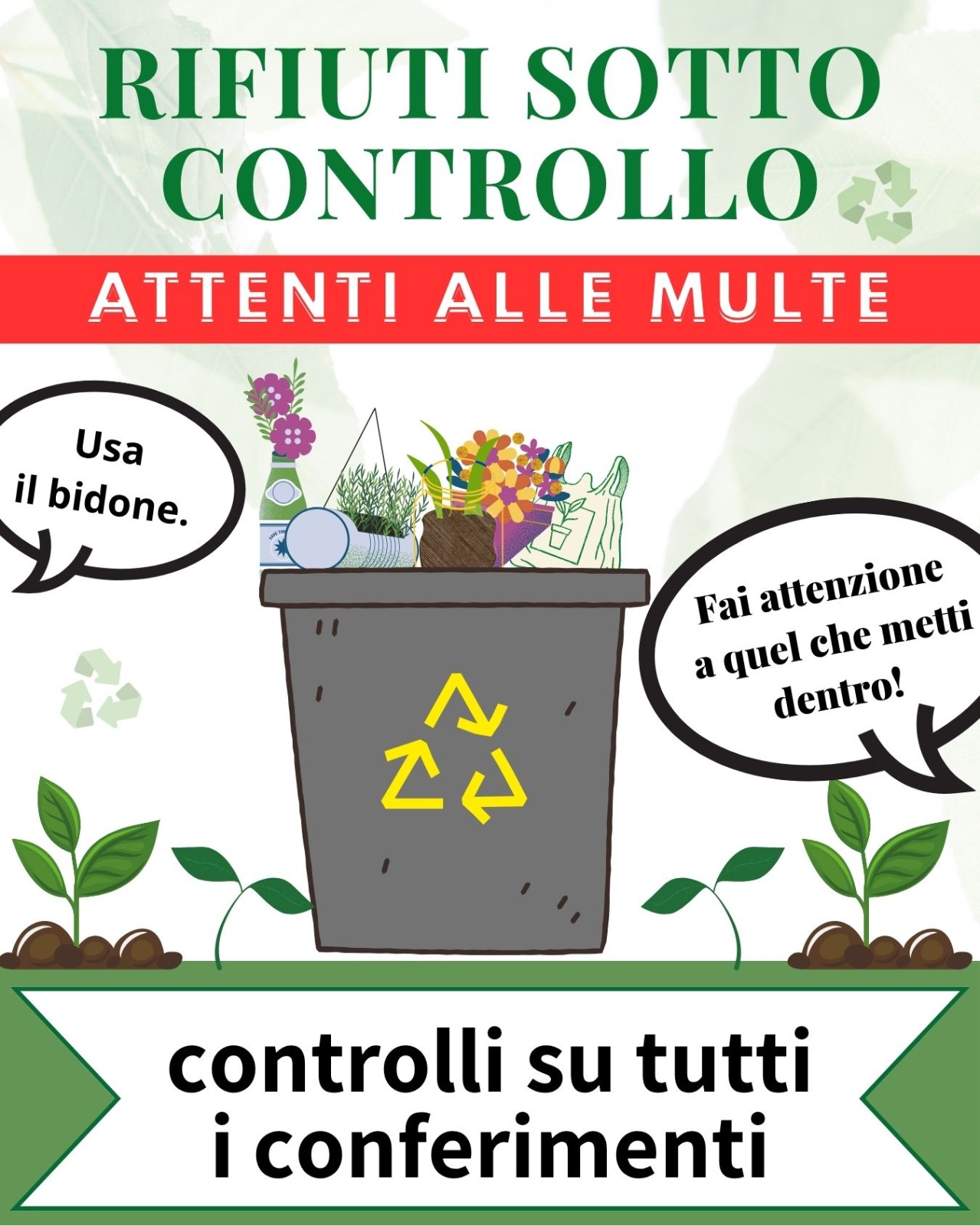 Controllo corretto conferimento rifiuti
